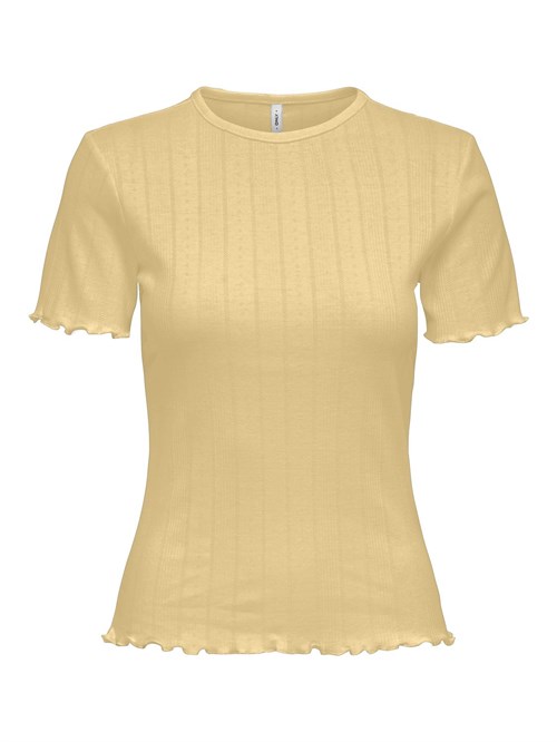 Only Tenna T-shirt med hul mønster